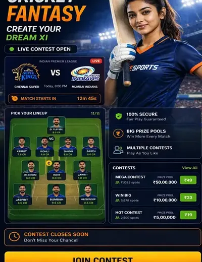 Clubinrplay (club inr play) fantasy cricket & matchday visual 3